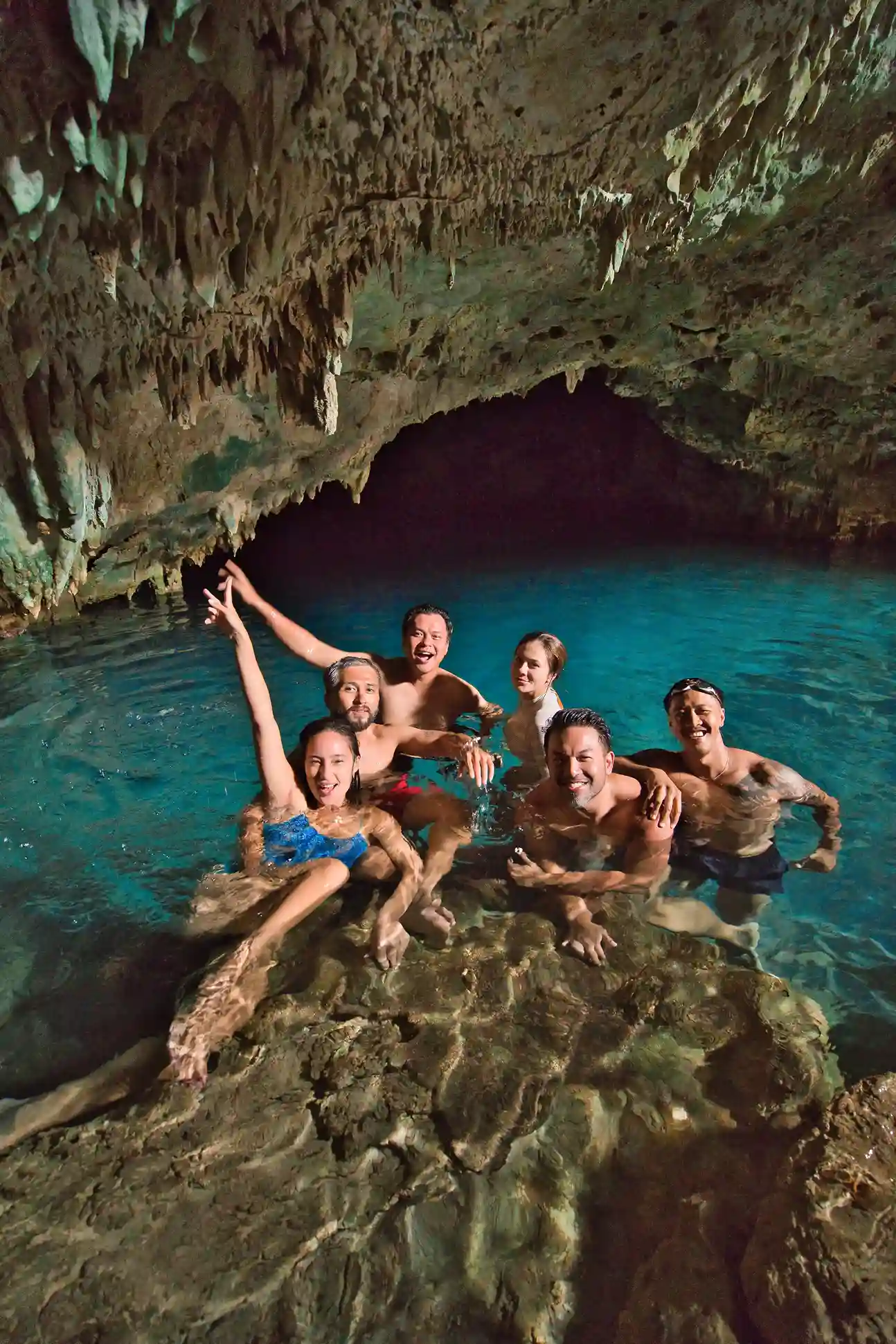 Guests celebrating their Komodo Island Liveaboard experience