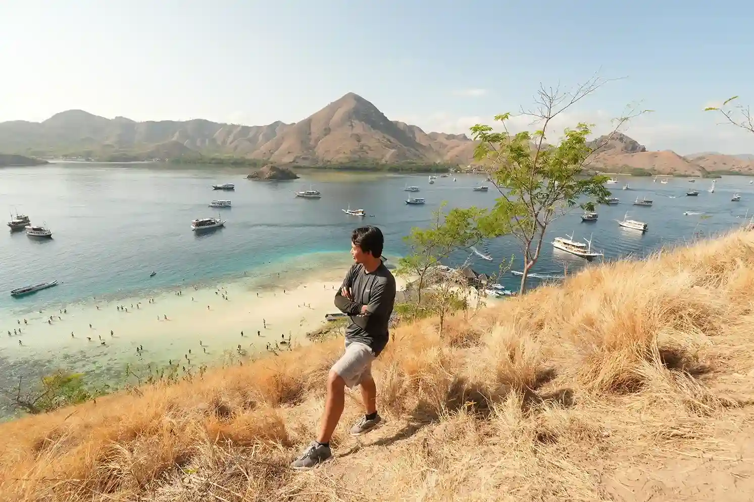 Hilltop viewpoint trek in the Komodo archipelago